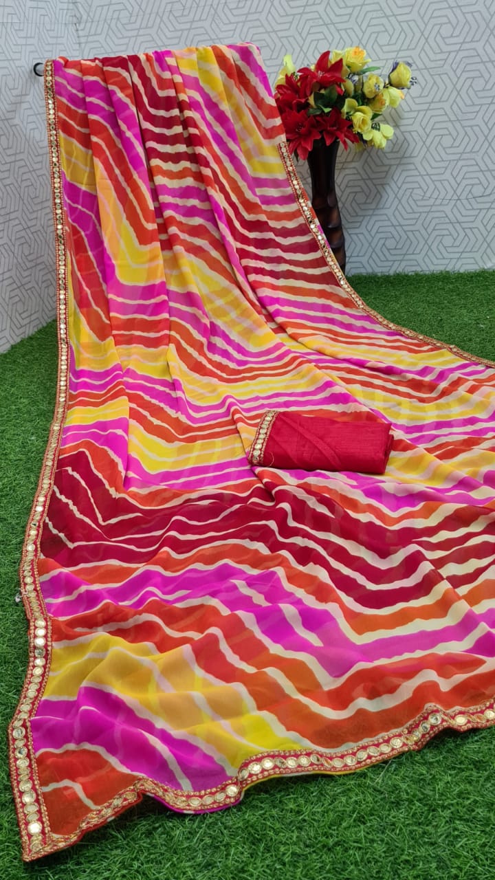 Mahek 37  Latest Fancy Designer Casual Wear Georgette Printed Saree Collection
